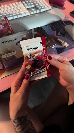 The multiverse just got webbed up! The brand-new Spider-Man Magic: The Gathering set swings into action with iconic heroes, villains, and breathtaking card art. Whether you’re a Spidey fan or a Planeswalker, this set is one you won’t want to miss. Which card would you want to pull first? #spiderman #spiderverse #magicthegathering #mtg #tcg