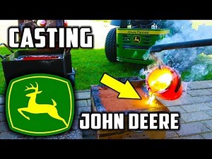 Casting Brass Mirror Polished John Deere Logo