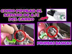 How to test a car's air conditioning pressure sensor. Basic tests.