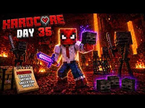 Minecraft Hardcore LIVE 🔥 Wither Skeleton Skulls Hunt in Nether💀😱 #shorts #minecraft