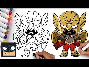 How To Draw Hawkman | Black Adam - Videos For Kids