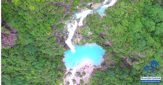 Ayn Khor Waterfall in Salalah, Oman