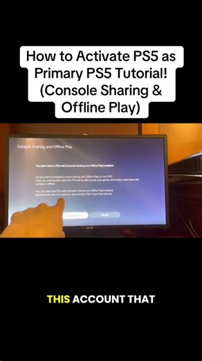 How to Activate PS5 as Primary PS5 Tutorial! (Console Sharing & Offline Play)