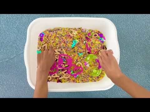 Alphabet Sensory Bin for Preschool Letter Recognition