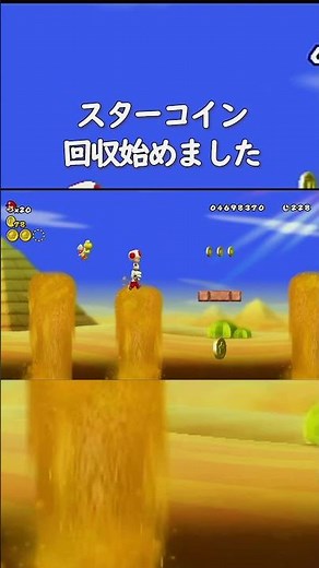 【New スーパーマリオブラザーズWii】全スターコイン回収！キノピオ活用法