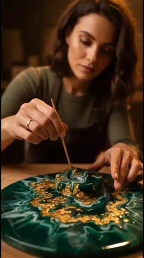 Stunning DIY Floral Epoxy Resin Table Makeover – Looks So Expensive!