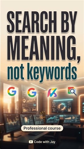 Keywords are dead. Use this instead. #programming #vectorsearch