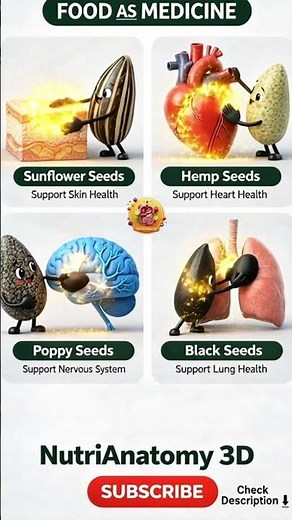 Food as Medicine: 4 Powerful Seeds Supporting Skin, Heart, Nerves & Lungs