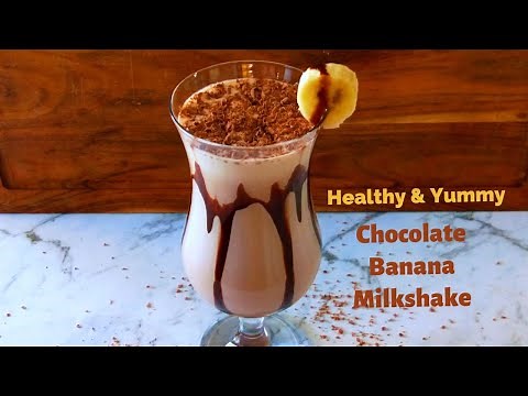 Healthy Chocolate Banana Milkshake Recipe| No Ice Cream