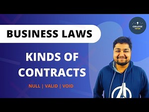 Types of Contracts | Indian Contract Act | Business Law | BBA B.Com | Study at Home with me