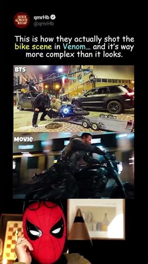 This Venom Bike Scene Wasn’t Just CGI 😳🏍️