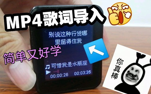 【实用】MP4歌词导入