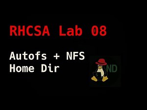 RHCSA Lab Q08: Autofs with NFS home directory (client + server config as a challenge!)