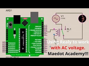 Relay on proteus8 || Controlling AC circuit via Arduino on proteus software || 2022
