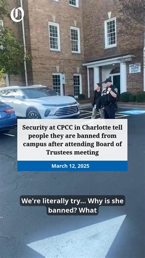 A Central Piedmont Community College student alleged in a lawsuit Wednesday that security guards followed her and barred her from returning to campus after she went to a Board of Trustees meeting. What we know: https://www.charlotteobserver.com/news/local/crime/article304895476.html Video provided by lawsuit filed in Mecklenburg Superior Court | The Charlotte Observer