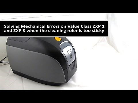 Zebra Fix Mechanical Error for ZXP 1 and ZXP 3 with sticky roller