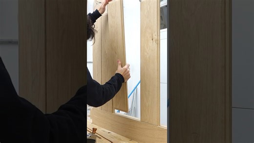 Making the V groove panel slats #woodworking