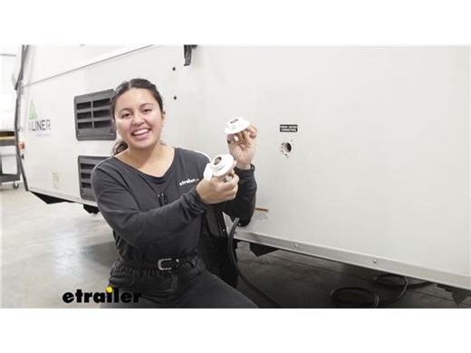 JR Products RV City Water Inlet with Brass Check Valve Installation - 2016 Aliner Classic Camper