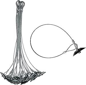 3.5" Chisel Earth Anchors - Heavy Duty Ground Anchor with 30" Cable - Cable Earth Anchor for Swing Set, shed, Greenhouse, Fence and More (12)