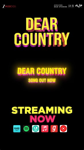Dil se pyaar, full volume ke saath – #DearCountry streaming now across all platforms!❤️‍🔥🔥 #Nishaanchi releasing in theatres near you on September 19 🎯 https://linktr.ee/zeemusic.com #Anuragkashyap #Aaishvary #VedikaPinto #Monikapanwar #KumudMishra #Mdzeeshanayyub Ajay Rai #Cinemakasam #SylvesterFonseca #AartiBajaj #VikramSingh Shruti Kapoor Amazon MGM Studios India Dhruv Ghanekar #Pyarelalyadav”kaviji” Vijaylal yadav | Zee Music Company