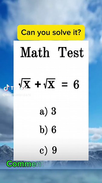 Challenging Math Test: Can You Solve It?