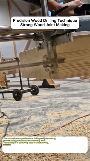 Precision Wood Drilling Technique | Strong Wood Joint Making