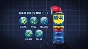 Don't Forget WD-40 SPRAYS 2 WAYS! The Smart Straw application allows narrow and wide spray, meaning you can apply wherever you want it :D It protects metal from rust and corrosion, penetrates stuck parts, displaces moisture and lubricates almost anything. It even removes grease, grime and more from most surfaces. Our 360° valve allows use upright or upside down application as you'll see in this video; check it out... You can also learn more about WD-40 Smart Straw on our website: http://www.wd40