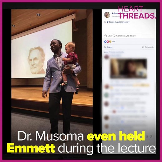 2.2M views · 1.3K reactions | STORIES WE ❤️ | From 2017: Dr. Musoma believes it takes a village to raise a child, so he gladly offered to hold his student's baby during lecture. via HeartThreads | HeartThreads | Facebook