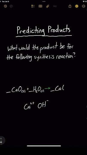 Synthesis Reaction Example #chemistry #chemicalreaction