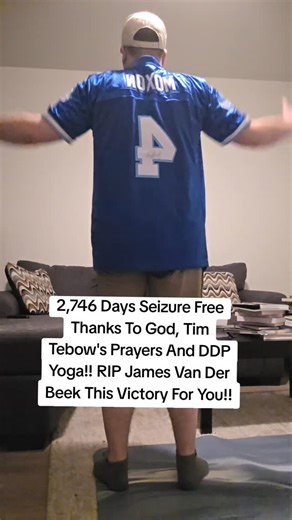 Brandon Berry on Instagram: "2,746 Days Seizure Free Thanks To God, Tim Tebow's Prayers And DDP Yoga!! RIP James Van Der Beek This Victory For You!! #jamesvanderbeek #timtebow #football #sports #varsityblues"