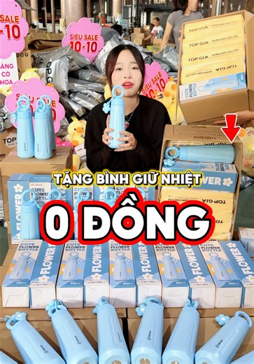 Tặng bình giữ nhiệt mới 0k duy nhất dịp siêu sale 10/10 #topgia #binhgiunhiet #binhgiunhietinox304 #tieuha #giayruttreotuong
