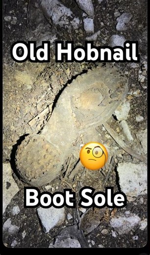 Old Hobnail Boot Sole Left Behind in 1870s Mine! #abandoned #mine #explore #history #mining #cave