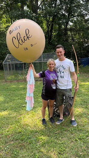 Most Creative Gender Reveal! 🎉 The dad's celebration is amazing! This is a fun and creative way to surprise your friends and family with the gender of your baby. It is so fun seeing two parents love each and get excited for their future! | Jordan Flom