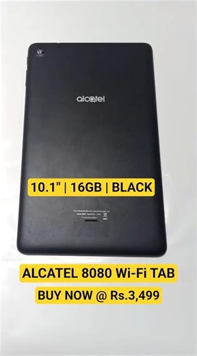 ALCATEL 8080 Wi-Fi 10.1" Tablet @ 3499 |📞9999602099 | Zoneofdeals.com | #alcatel #tablet #shortsfeed