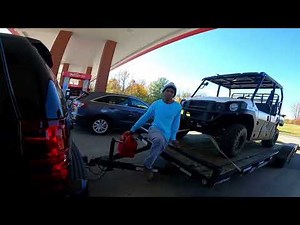 Kawasaki Mule - Loading, Strapping, Hauling.