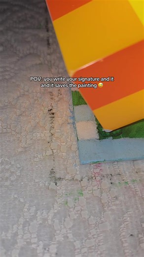 Creative Minecraft Painting Signature Tip