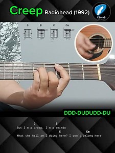 Creep - Radiohead (1992) | Easy Guitar Tutorial with Chords and Lyrics Full video tutorial: https://youtu.be/PX3ohrNx5Vg Music Sheet: https://www.facebook.com/share/p/nWcYorP9BevnUp77/?mibextid=xfxF2i #guitar #guitarchords #guitarlesson #guitartutorial #chords #cover #guitarcover #guitarra #acousticguitar #acousticcover #creep #radiohead #radioheadcreep #guitarlessons | Ohwel Guitar Tutorial