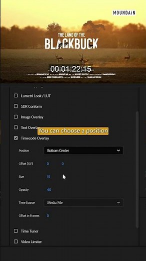 Display timecode on export in Adobe Premiere Pro