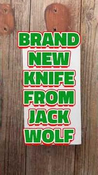 Brand New Jack Wolf EDC Fixed Blade! #edcknife #knifereview