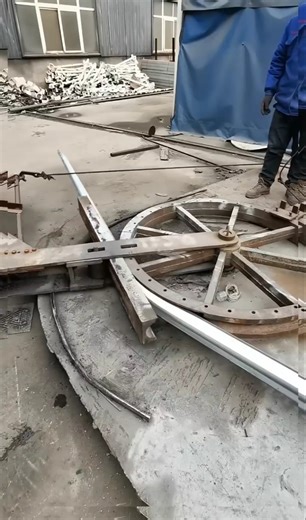 How Street Light Poles Are Made: Cylinder Bending.