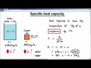 GCSE PHYSICS - HEAT - LESSON 18 - specific heat capacity calculation