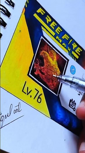 Free Fire drawing Profile Rai Star | 😱🔥‪@RaiStar‬ |3d#freefiredrawing | #shortsvideo #freefire #Ffi