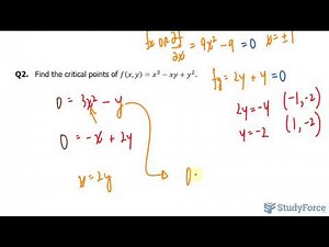 📚 How to find the critical points of a function using partial derivatives