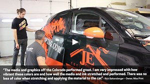 Miss Print - Canon Colorado 1650 with UVgel 460 Flexible Inks Stretching the Possibilities