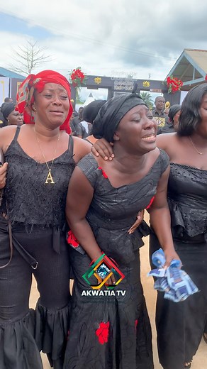 AKWATIA: Tears flow as Mark Kwaah mortal remains taken to the cemetery | Akwatia TV