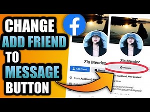 HOW TO CHANGE ADD FRIEND BUTTON TO MESSAGE BUTTON ON FACEBOOK | 2 SIMPLE SETTINGS