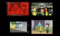 Mix of 4 videos from youtube : Caillou Farts on the Bus Compraison