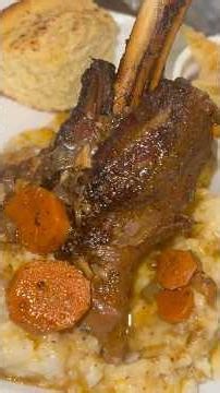 How I Made This Lamb Shank Fall Off the Bone!!!! #recipe # #cooking #food