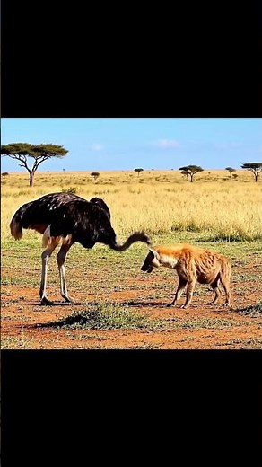 Understanding The Raw Power Of The Ostrich When Attacking Other Animals #shorts