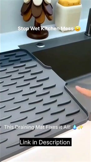 👉 Drying Mat for Kitchen 😍 No More Mess Near Sink | Must Have!